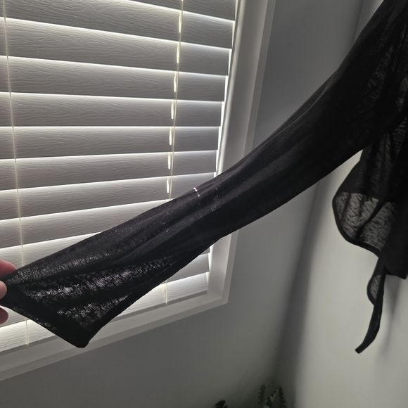 Long Tall Sally Elegant Black The Front Cover Up Xl - Picture 5 of 6